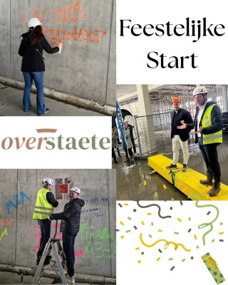 Feestelijke start bouw Overstaete Alkmaar Henselmans Bouw en Ontwikkeling Noord Scharwoude Appartementen nieuwbouw