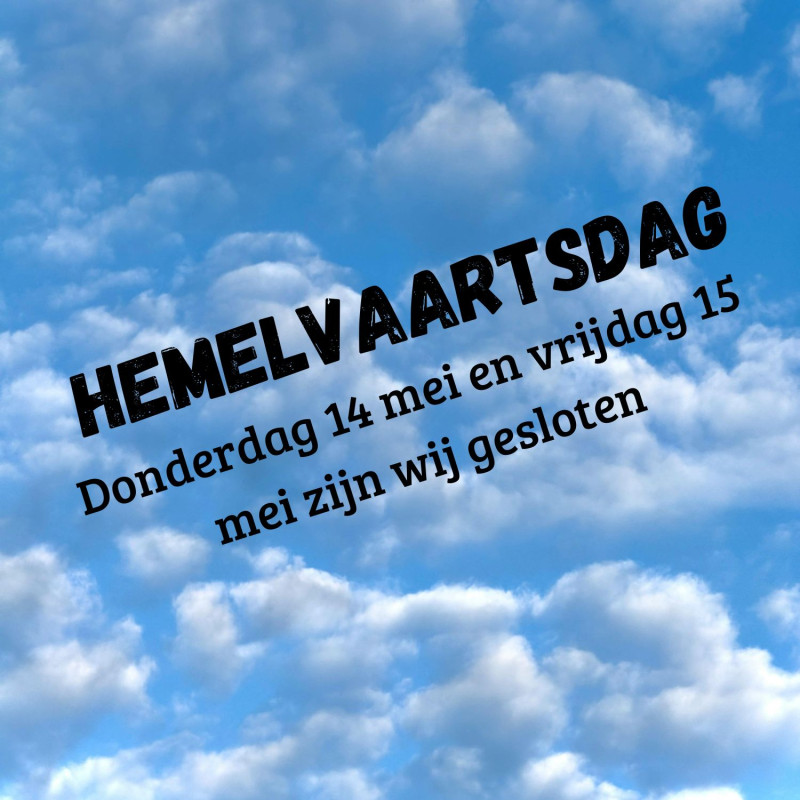Hemelvaartsdag vrije dag kantoor gesloten Noord Scharwoude Henselmans Bouw en Ontwikkeling